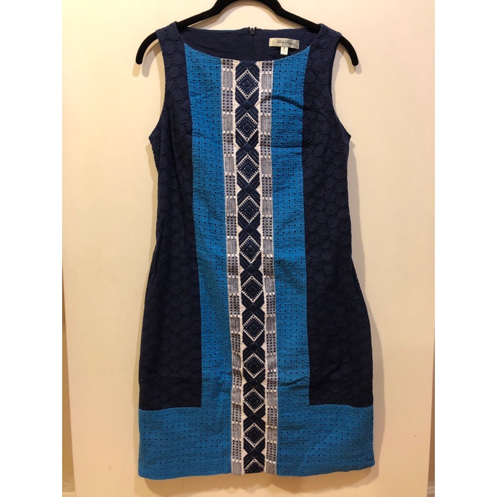 [Beth Bowley] Blue patterned dress